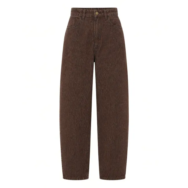 Pantalon Lew Coton Bio | Marron