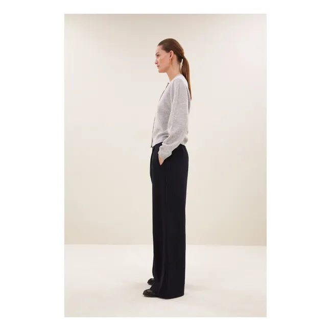 Pantalon Rayures Benji | Vert sapin