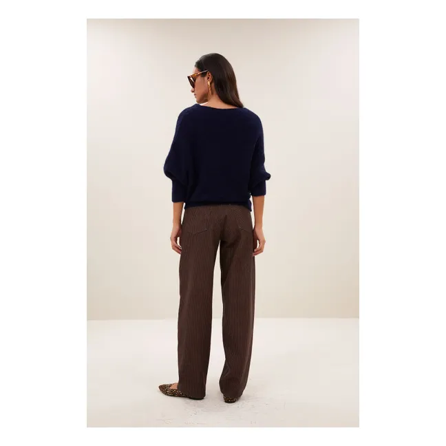 Pantalon Lew Coton Bio | Marron