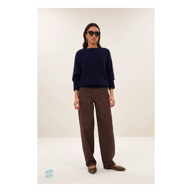 Pantalon Lew Coton Bio | Marron