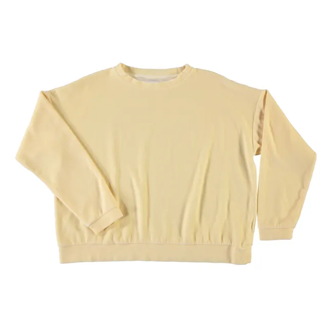 Sweat Acentra Velours | Jaune pâle