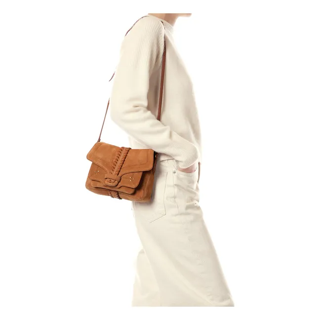 Sac Harry S Croute Velours | Caramel