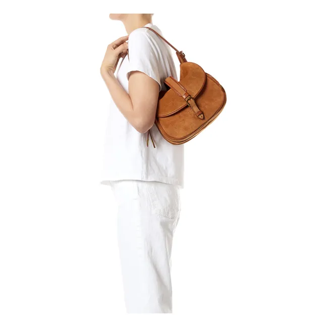 Sac Gildas Croute Velours | Caramel