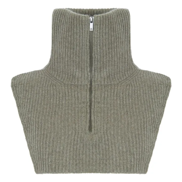 Kujten Terika Cashmere collar Marled khaki Smallable