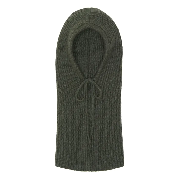 Kujten Sybel Cashmere balaclava Dark khaki Smallable