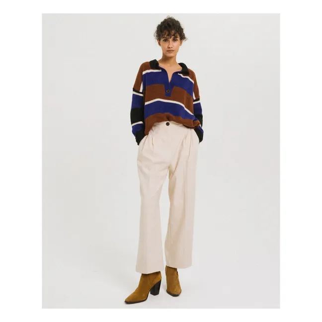 Pull Rayures Winner | Marron