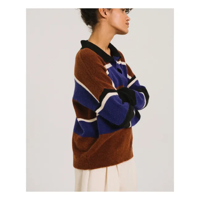 Pull Rayures Winner | Marron