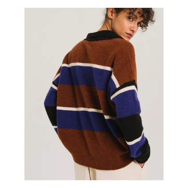 Pull Rayures Winner | Marron