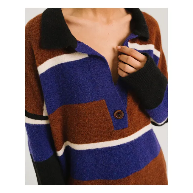 Pull Rayures Winner | Marron