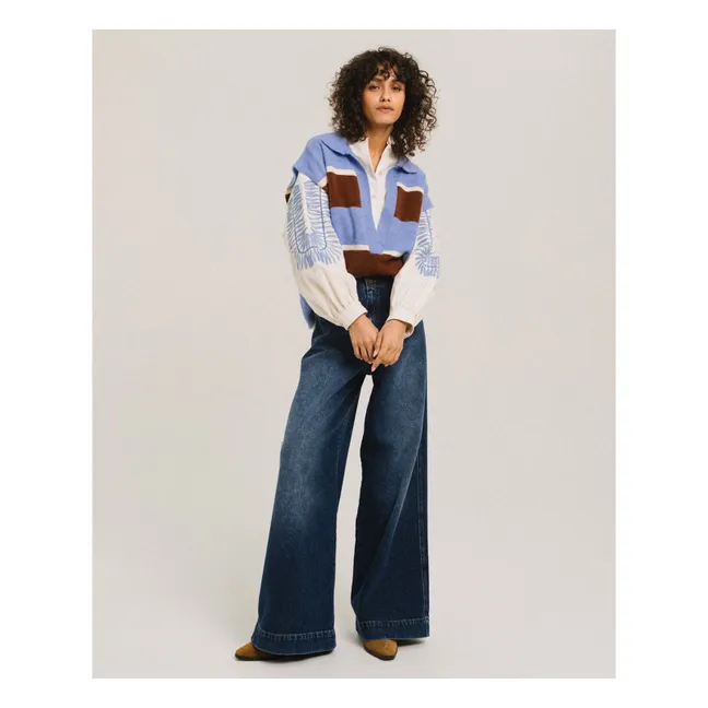 Pull Sans Manches Uxue | Bleu ciel