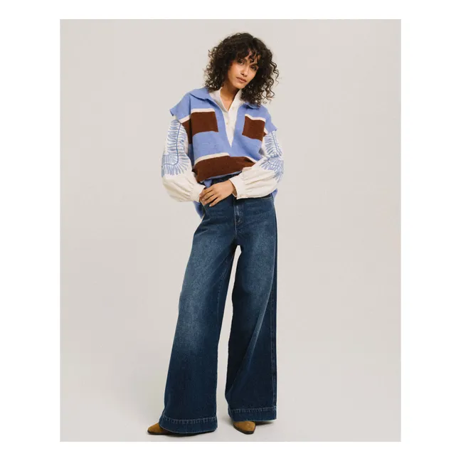 Pull Sans Manches Uxue | Bleu ciel