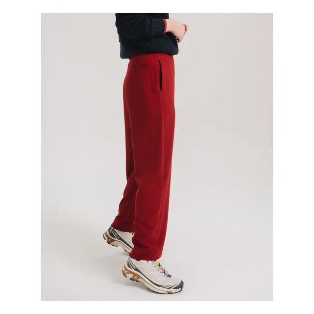 Pantalon Droit Brando | Rouge cerise