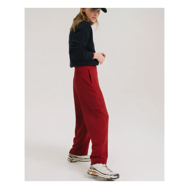 Pantalon Droit Brando | Rouge cerise