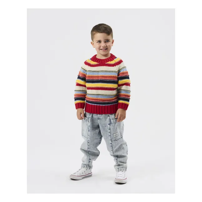 Striped Sweater | Red