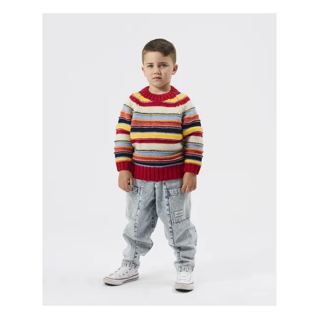 Striped Sweater | Red