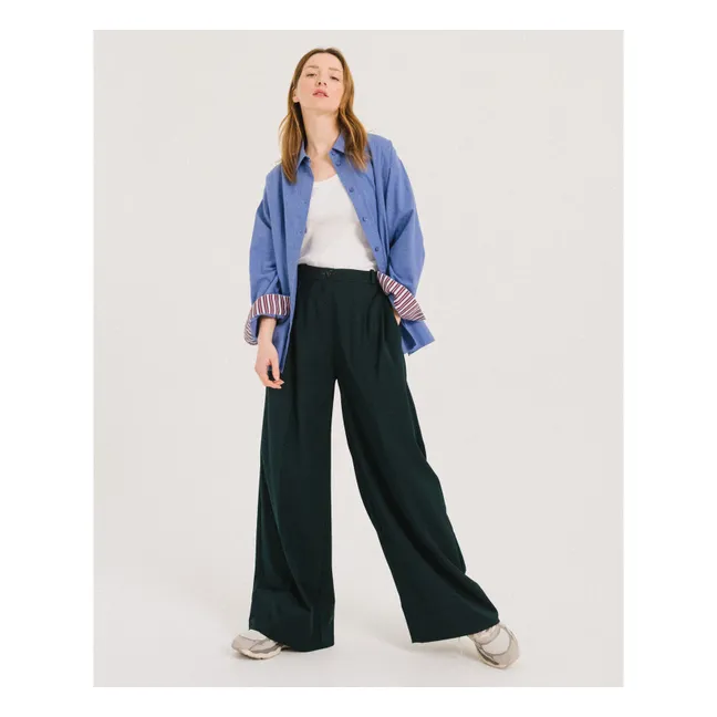 Pantalon Fluide Uptown | Vert forêt