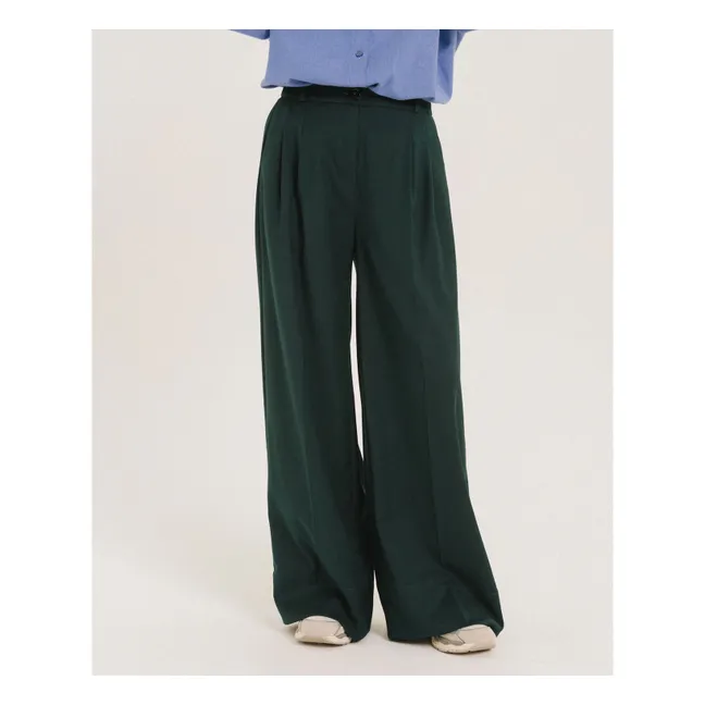 Pantalon Fluide Uptown | Vert forêt
