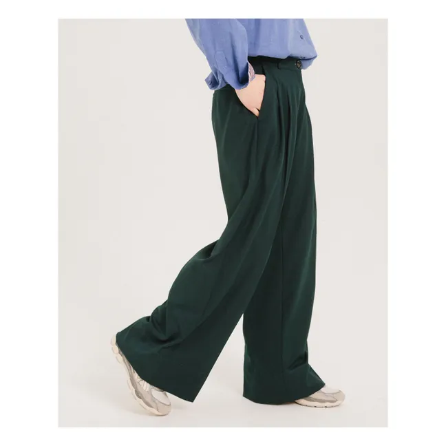 Pantalon Fluide Uptown | Vert forêt