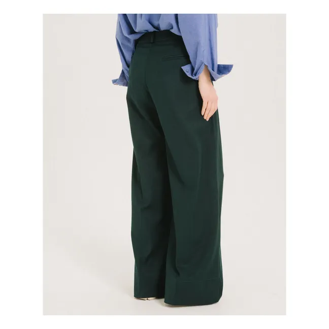 Pantalon Fluide Uptown | Vert forêt