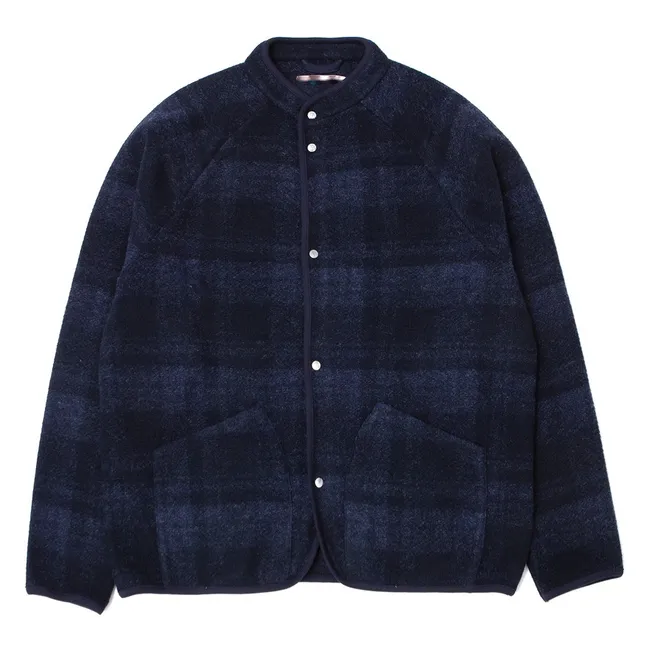 Veste Carreaux Atelier  | Bleu marine