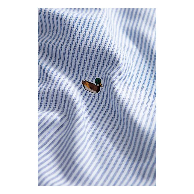 T-shirt Rayé Duck | Bleu Clair