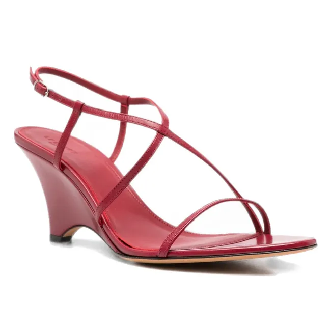Rio Leather Sandals | Red