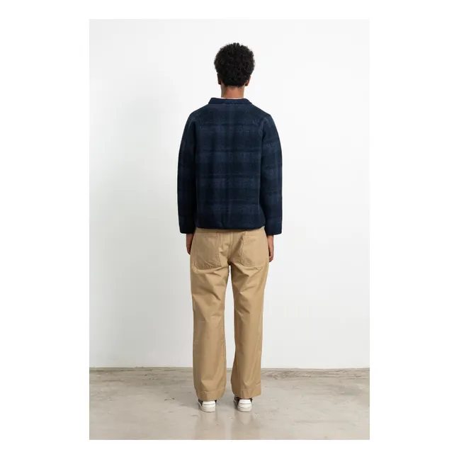 Veste Carreaux Atelier  | Bleu marine