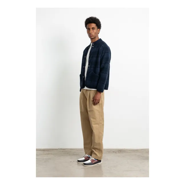 Veste Carreaux Atelier  | Bleu marine