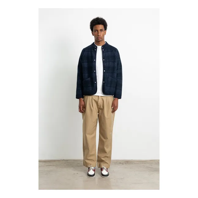 Veste Carreaux Atelier  | Bleu marine