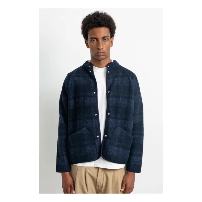 Veste Carreaux Atelier  | Bleu marine