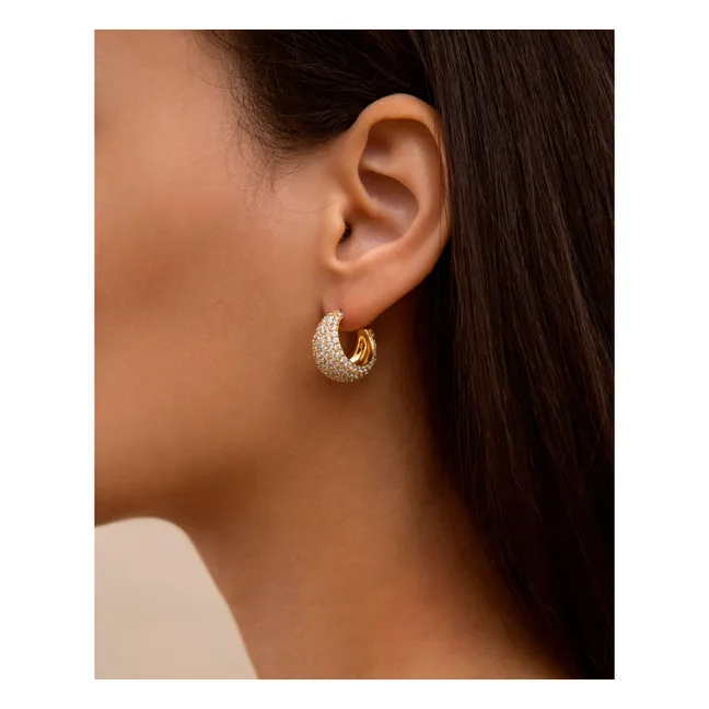 Boucles d'Oreilles Christy | Doré