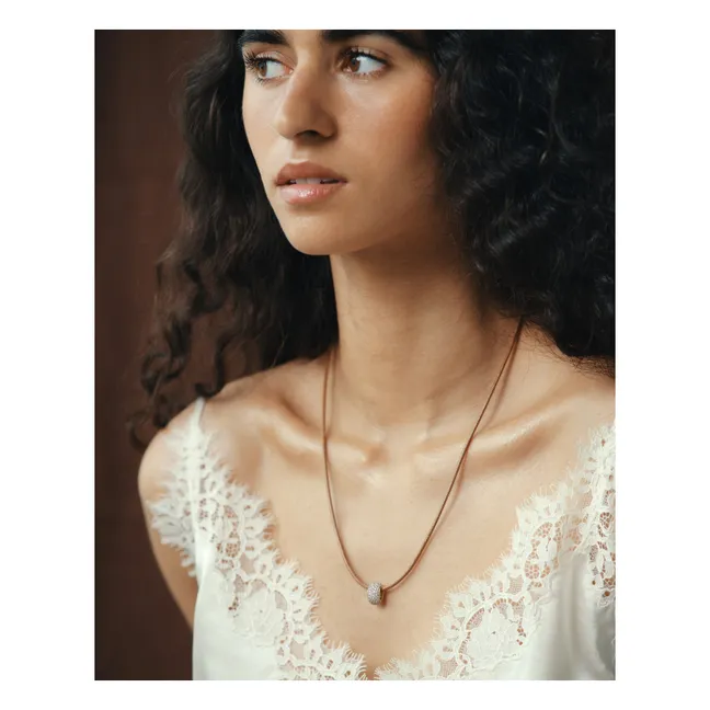 Collier Cristy | Marron