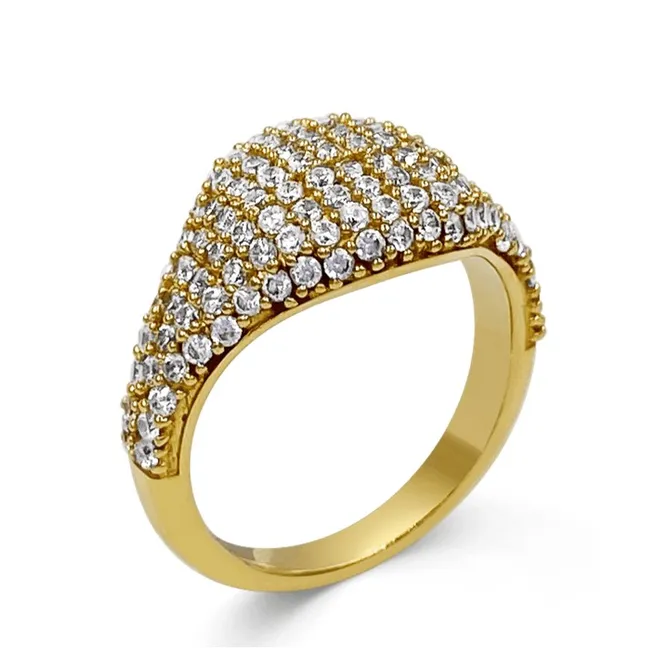 Chevalière Laurita Pavé | Doré