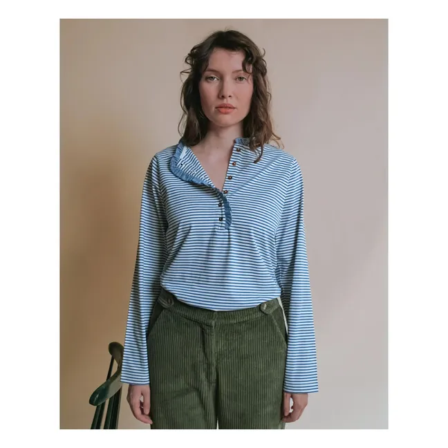 T-shirt Rayures Evania | Bleu