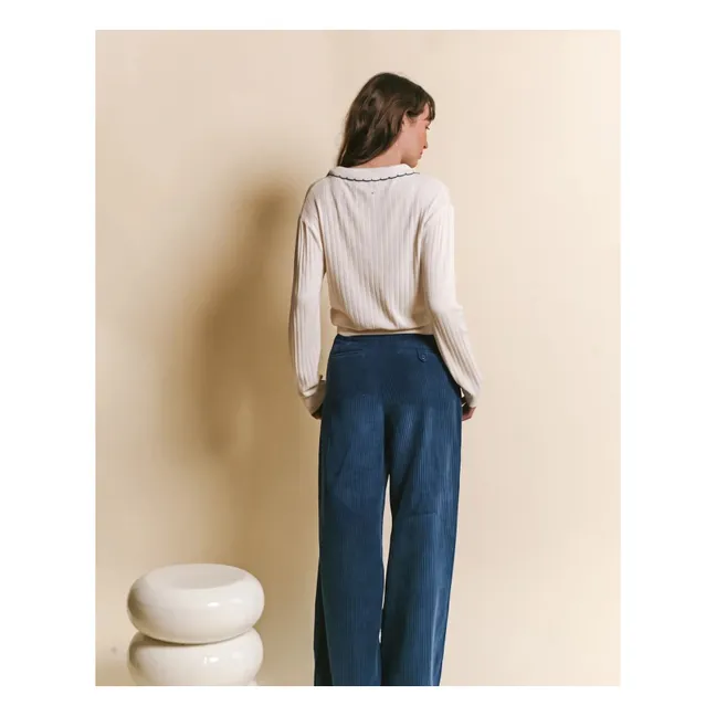 Polo Erano Pointelle | Ecru