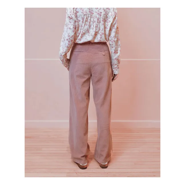 Pantalon Edgar Velours | Bois de rose