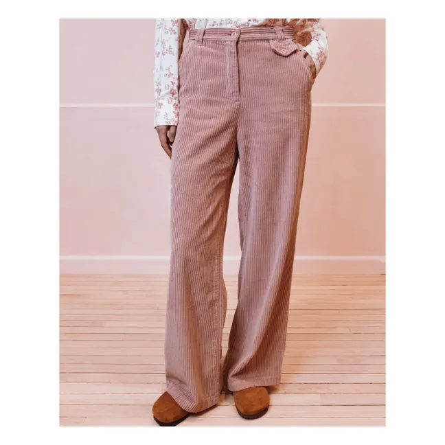 Pantalon Edgar Velours | Bois de rose