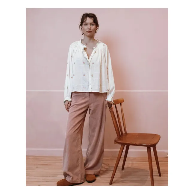 Pantalon Edgar Velours | Bois de rose