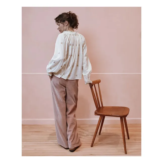 Pantalon Edgar Velours | Bois de rose