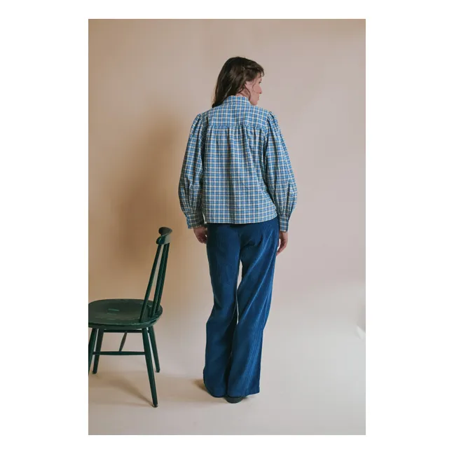 Blouse Emera Lavallière | Bleu