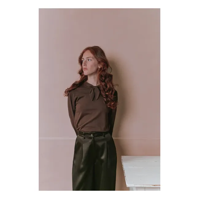 T-shirt Noeud Elora | Ebène