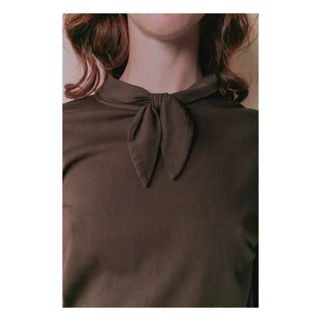 T-shirt Noeud Elora | Ebène