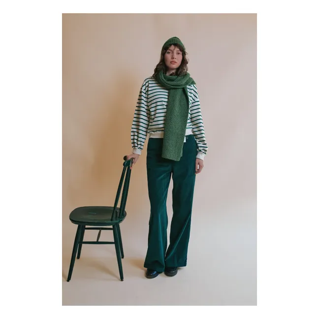Pantalon Edgar Velours | Vert forêt