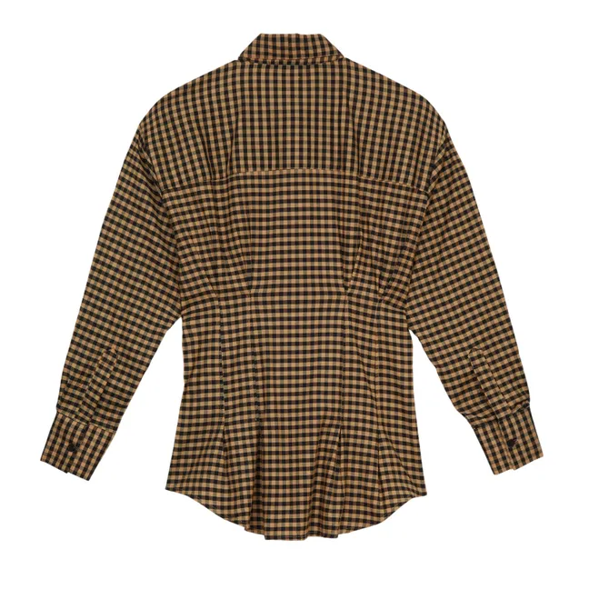 Chemise Agnes Carreaux | Marron