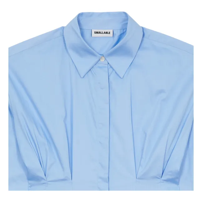Robe Chemise Risa Rayée | Bleu ciel