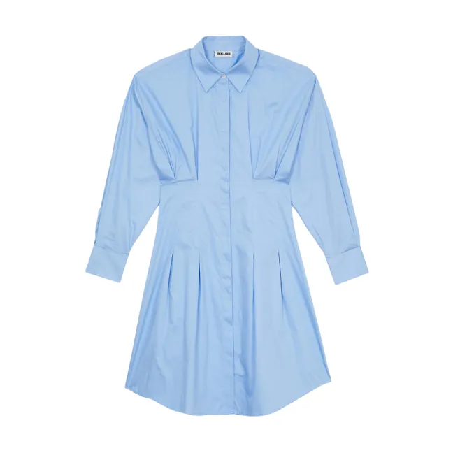 Robe Chemise Risa Rayée | Bleu ciel