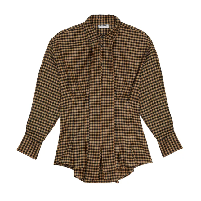 Chemise Agnes Carreaux | Marron