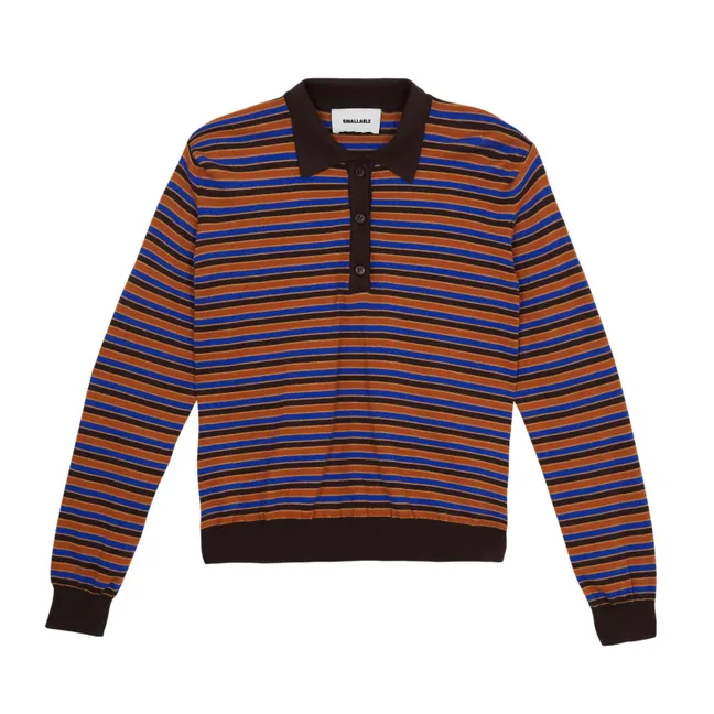 Polo Selina Rayé | Marron