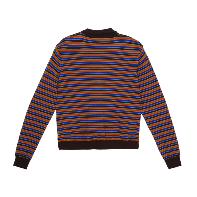 Polo Selina Rayé | Marron