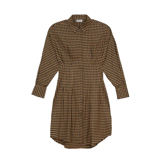 Robe Chemise Risa Carreaux | Marron